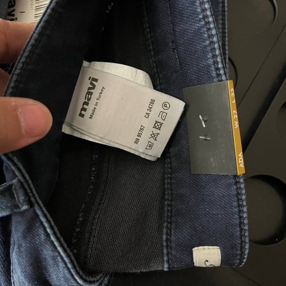 Mavi 27x25 Mid Rise Sporty Jogger Sexy Denim Jeans Pants Blue Women New - Picture 14 of 16